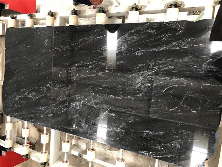 Polished Versace black marble