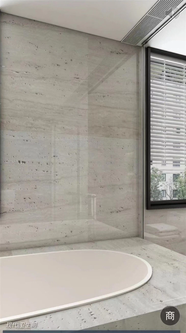 Travertine Cream Bathroom Tiles