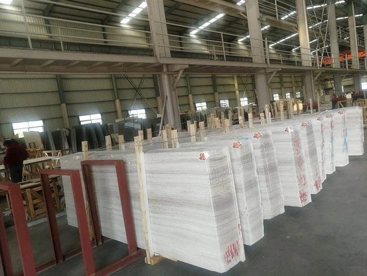 White Wood Grain Marble